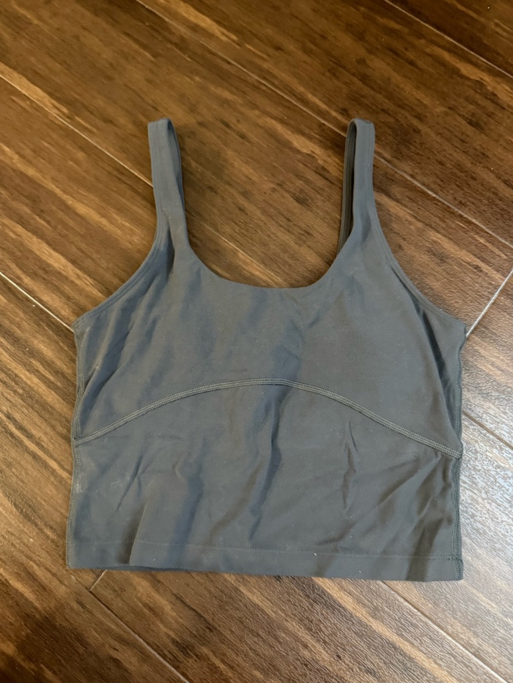 Aritzia TNA active grey tank in size S